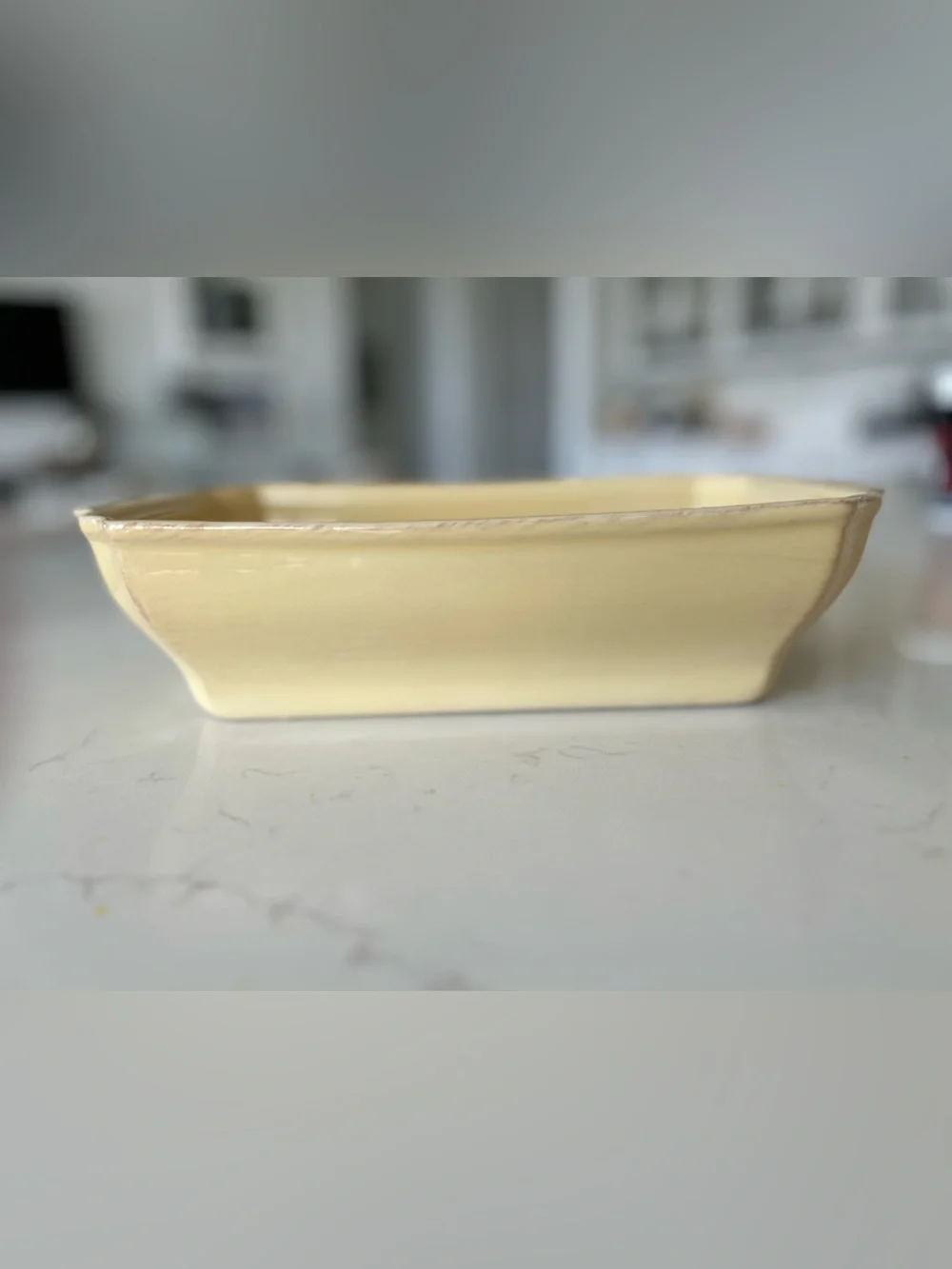 Skyros Designs Yellow Crème Rectangular Baker with Lid **RARE**